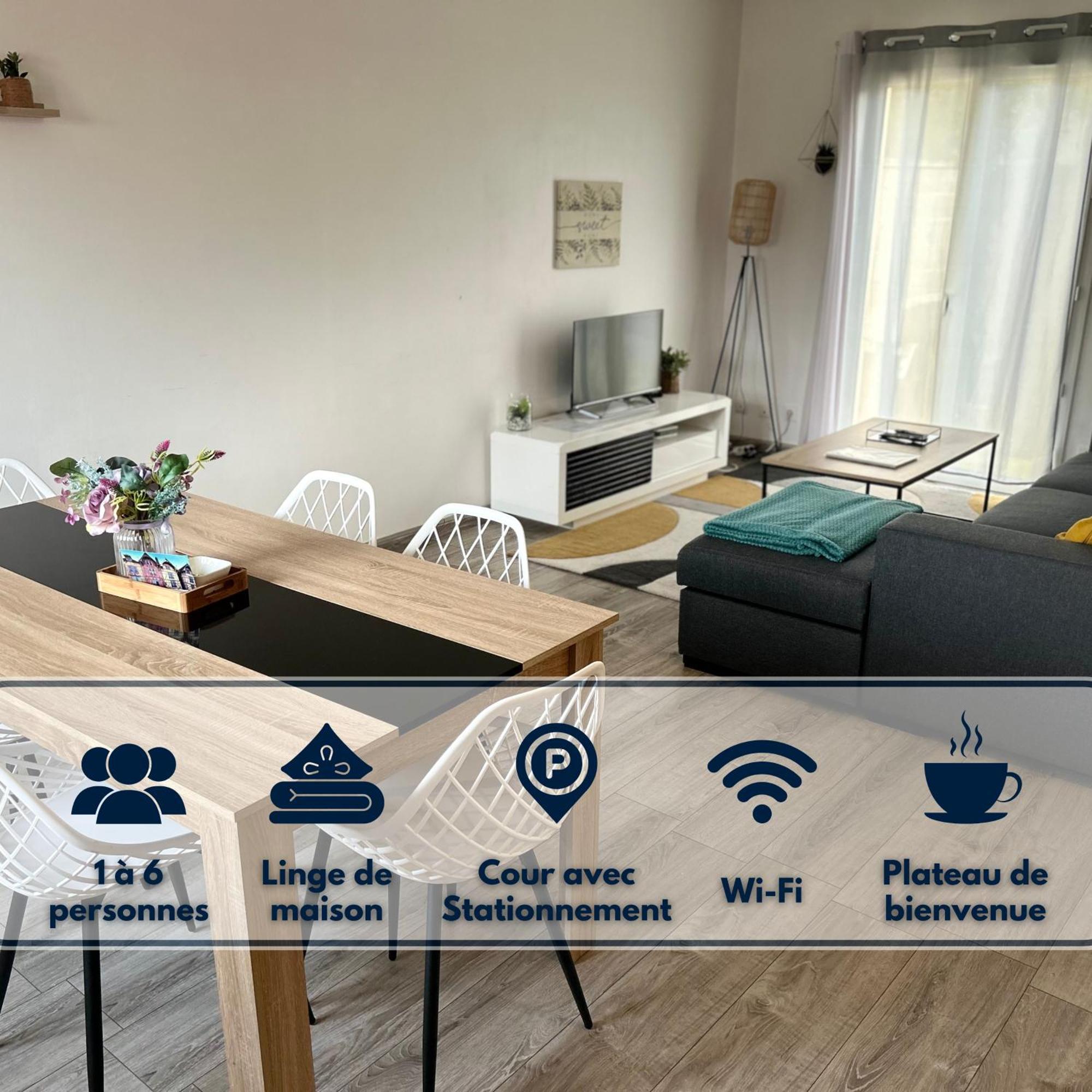 Sainte-Savine Maison Mitoyenne Avec Cour + Parking מראה חיצוני תמונה